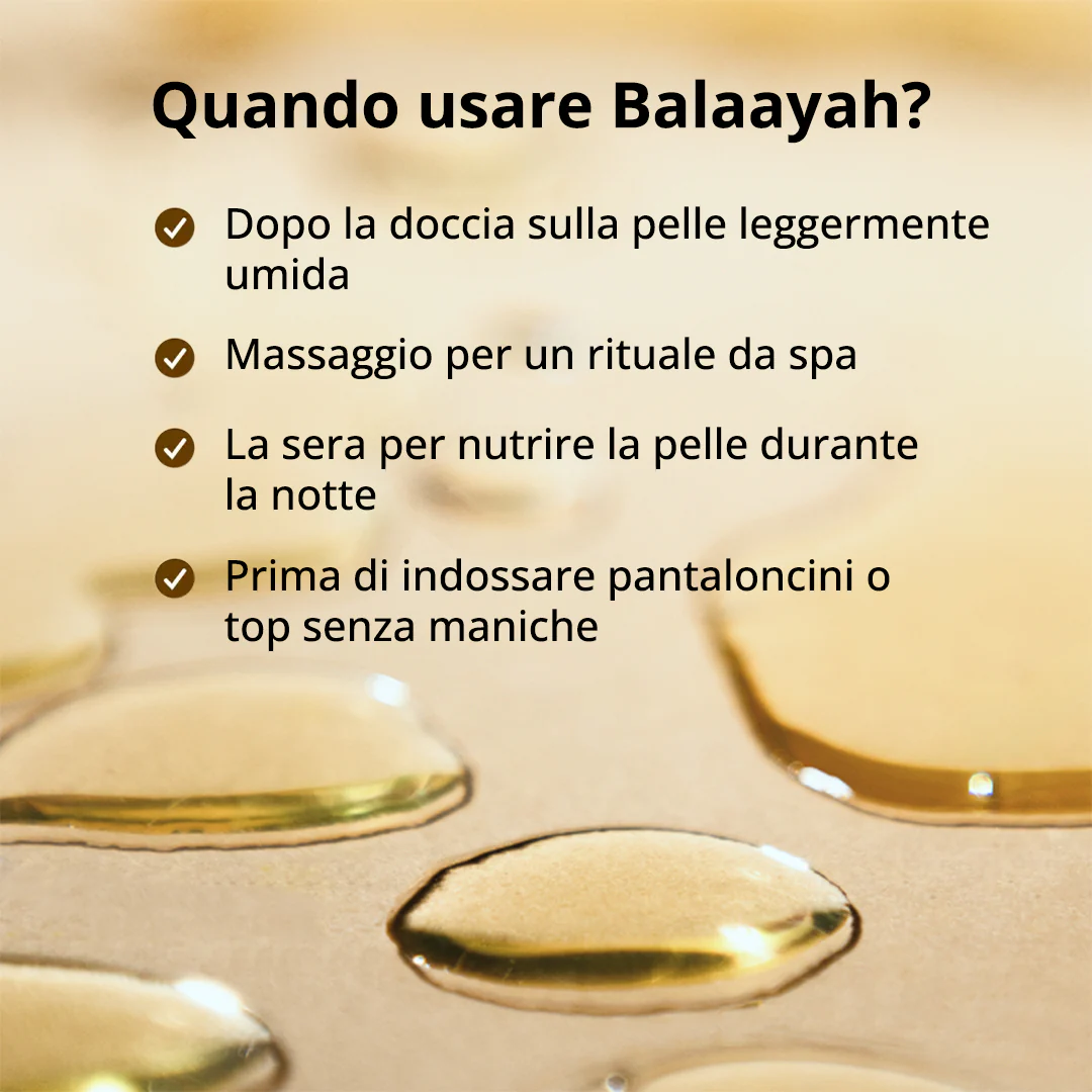 Olio per il corpo Balaayah iYURA - Image 6