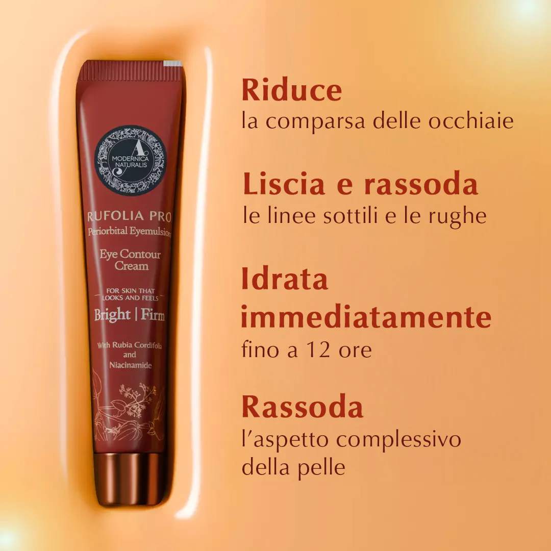Rufolia Pro Emulsione Oculare Peri-orbitale- una crema illuminante paer il contorno occhi con Manjishtha, Aloe Vera, Niacinamide e Hyaluronic acid - Image 5