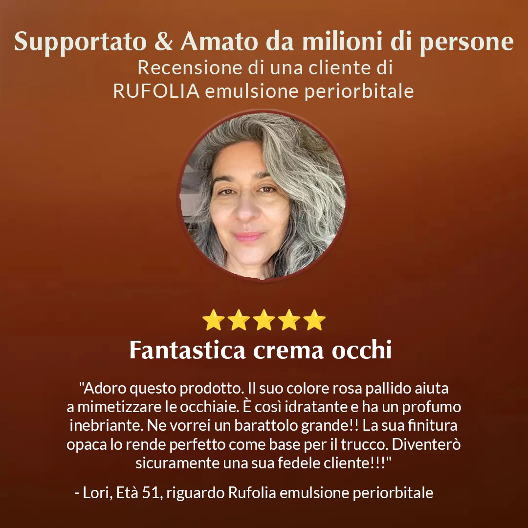 Rufolia Pro Emulsione Oculare Peri-orbitale- una crema illuminante paer il contorno occhi con Manjishtha, Aloe Vera, Niacinamide e Hyaluronic acid - Image 6